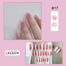 Load image into Gallery viewer, 24pcs/set Multicolor Cute Nail Patches Fake Nail Pieces Removable Fake Nails Extension Nail Art Accessories

