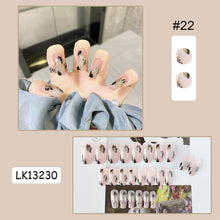 Load image into Gallery viewer, 24pcs/set Multicolor Cute Nail Patches Fake Nail Pieces Removable Fake Nails Extension Nail Art Accessories
