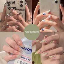 Load image into Gallery viewer, 24pcs/set Fashion Multicolor Nail Patches Fake Nail Pieces Removable Fake Nails Nail Art Accessories
