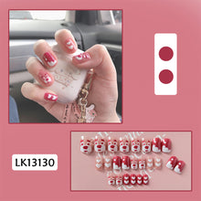 Load image into Gallery viewer, 24pcs/set Fashion Multicolor Nail Patches Fake Nail Pieces Removable Fake Nails Nail Art Accessories
