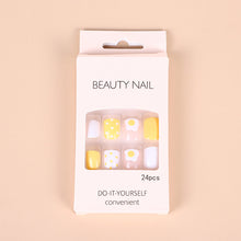 Load image into Gallery viewer, 24pcs/set Fashion Multicolor Nail Patches Fake Nail Pieces Removable Fake Nails Nail Art Accessories
