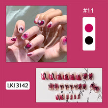 Load image into Gallery viewer, 24pcs/set Fashion Multicolor Nail Patches Fake Nail Pieces Removable Fake Nails Nail Art Accessories
