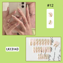 Load image into Gallery viewer, 24pcs/set Fashion Multicolor Nail Patches Fake Nail Pieces Removable Fake Nails Nail Art Accessories
