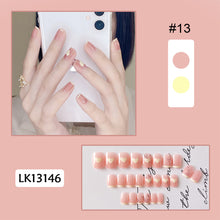 Load image into Gallery viewer, 24pcs/set Fashion Multicolor Nail Patches Fake Nail Pieces Removable Fake Nails Nail Art Accessories
