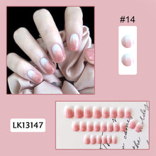 Load image into Gallery viewer, 24pcs/set Fashion Multicolor Nail Patches Fake Nail Pieces Removable Fake Nails Nail Art Accessories
