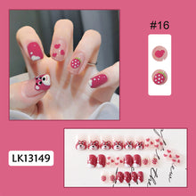 Load image into Gallery viewer, 24pcs/set Fashion Multicolor Nail Patches Fake Nail Pieces Removable Fake Nails Nail Art Accessories
