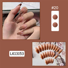 Load image into Gallery viewer, 24pcs/set Fashion Multicolor Nail Patches Fake Nail Pieces Removable Fake Nails Nail Art Accessories
