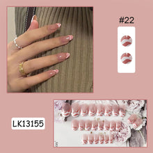 Load image into Gallery viewer, 24pcs/set Fashion Multicolor Nail Patches Fake Nail Pieces Removable Fake Nails Nail Art Accessories
