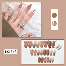Load image into Gallery viewer, 24pcs/set Multicolor Nail Pieces Fake Nail Patches Removable Fake Nails Extension Nail Art Accessories
