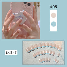 Load image into Gallery viewer, 24pcs/set Multicolor Nail Pieces Fake Nail Patches Removable Fake Nails Extension Nail Art Accessories

