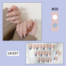 Load image into Gallery viewer, 24pcs/set Multicolor Nail Pieces Fake Nail Patches Removable Fake Nails Extension Nail Art Accessories
