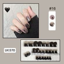 Load image into Gallery viewer, 24pcs/set Multicolor Nail Pieces Fake Nail Patches Removable Fake Nails Extension Nail Art Accessories
