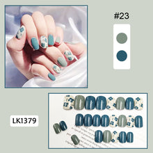 Load image into Gallery viewer, 24pcs/set Multicolor Nail Pieces Fake Nail Patches Removable Fake Nails Extension Nail Art Accessories
