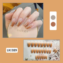 Load image into Gallery viewer, 24pcs/set Glossy Nail Pieces Multicolor Fake Nail Patches Removable Fake Nails Extension Nail Art Accessories
