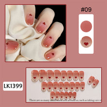 Load image into Gallery viewer, 24pcs/set Glossy Nail Pieces Multicolor Fake Nail Patches Removable Fake Nails Extension Nail Art Accessories
