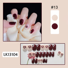 Load image into Gallery viewer, 24pcs/set Glossy Nail Pieces Multicolor Fake Nail Patches Removable Fake Nails Extension Nail Art Accessories
