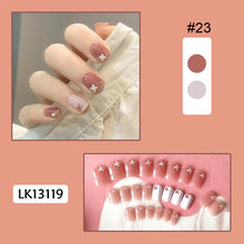 Load image into Gallery viewer, 24pcs/set Glossy Nail Pieces Multicolor Fake Nail Patches Removable Fake Nails Extension Nail Art Accessories
