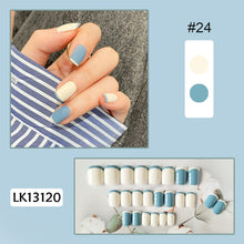 Load image into Gallery viewer, 24pcs/set Glossy Nail Pieces Multicolor Fake Nail Patches Removable Fake Nails Extension Nail Art Accessories
