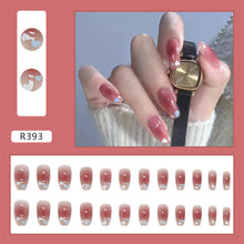 Load image into Gallery viewer, 24pcs/set Cute Nail Patches Multicolor Fake Nail Pieces Removable Fake Nails Extension Nail Art Accessories
