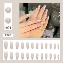 Load image into Gallery viewer, 24pcs/set Cute Nail Patches Multicolor Fake Nail Pieces Removable Fake Nails Extension Nail Art Accessories
