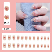 Load image into Gallery viewer, 24pcs/set Cute Nail Patches Multicolor Fake Nail Pieces Removable Fake Nails Extension Nail Art Accessories
