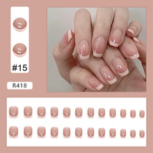 Load image into Gallery viewer, 24pcs/set Fashion Multicolor Nail Pieces Cute Fake Nail Patches Removable Fake Nails Extensions Nail Art Accessories
