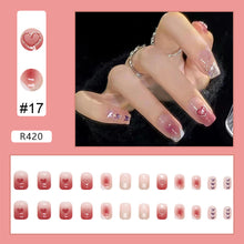 Load image into Gallery viewer, 24pcs/set Fashion Multicolor Nail Pieces Cute Fake Nail Patches Removable Fake Nails Extensions Nail Art Accessories
