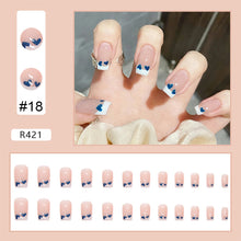 Load image into Gallery viewer, 24pcs/set Fashion Multicolor Nail Pieces Cute Fake Nail Patches Removable Fake Nails Extensions Nail Art Accessories
