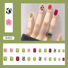 Load image into Gallery viewer, 24pcs/set Small Fresh Nail Patches Multicolor Nail Pieces Removable Fake Nails Extensions Nail Art Accessories
