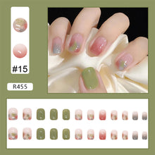 Load image into Gallery viewer, 24pcs/set Small Fresh Nail Patches Multicolor Nail Pieces Removable Fake Nails Extensions Nail Art Accessories
