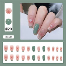 Load image into Gallery viewer, 24pcs/set Small Fresh Nail Patches Multicolor Nail Pieces Removable Fake Nails Extensions Nail Art Accessories

