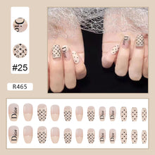 Load image into Gallery viewer, 24pcs/set Small Fresh Nail Patches Multicolor Nail Pieces Removable Fake Nails Extensions Nail Art Accessories
