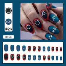 Load image into Gallery viewer, 24pcs/set Small Fresh Nail Patches Multicolor Nail Pieces Removable Fake Nails Extensions Nail Art Accessories
