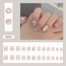Load image into Gallery viewer, 24pcs/set Fashion Nail Patches Multicolor Nail Pieces Removable Fake Nails Extensions Nail Art Accessories
