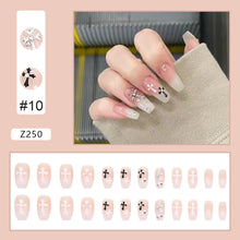 Load image into Gallery viewer, 24pcs/set Fashion Nail Patches Multicolor Nail Pieces Removable Fake Nails Extensions Nail Art Accessories
