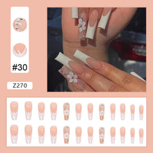 Load image into Gallery viewer, 24pcs/set Fashion Nail Patches Multicolor Nail Pieces Removable Fake Nails Extensions Nail Art Accessories
