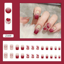 Load image into Gallery viewer, 24pcs/set Nail Patches Popular Multicolor Nail Pieces Removable Fake Nails Extensions Nail Art Accessories
