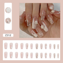 Load image into Gallery viewer, 24pcs/set Nail Patches Popular Multicolor Nail Pieces Removable Fake Nails Extensions Nail Art Accessories
