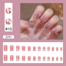 Load image into Gallery viewer, 24pcs/set Nail Patches Popular Multicolor Nail Pieces Removable Fake Nails Extensions Nail Art Accessories
