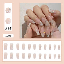 Load image into Gallery viewer, 24pcs/set Nail Patches Popular Multicolor Nail Pieces Removable Fake Nails Extensions Nail Art Accessories
