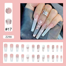 Load image into Gallery viewer, 24pcs/set Nail Patches Popular Multicolor Nail Pieces Removable Fake Nails Extensions Nail Art Accessories
