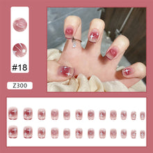 Load image into Gallery viewer, 24pcs/set Nail Patches Popular Multicolor Nail Pieces Removable Fake Nails Extensions Nail Art Accessories
