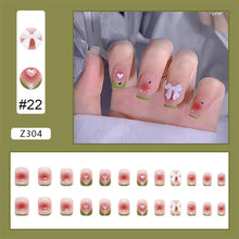 Load image into Gallery viewer, 24pcs/set Nail Patches Popular Multicolor Nail Pieces Removable Fake Nails Extensions Nail Art Accessories
