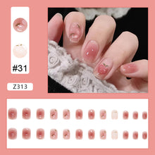 Load image into Gallery viewer, 24pcs/set Nail Patches Popular Multicolor Nail Pieces Removable Fake Nails Extensions Nail Art Accessories
