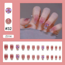 Load image into Gallery viewer, 24pcs/set Nail Patches Popular Multicolor Nail Pieces Removable Fake Nails Extensions Nail Art Accessories
