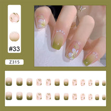Load image into Gallery viewer, 24pcs/set Nail Patches Popular Multicolor Nail Pieces Removable Fake Nails Extensions Nail Art Accessories
