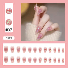 Load image into Gallery viewer, 24pcs/set Nail Patches Popular Multicolor Nail Pieces Removable Fake Nails Extensions Nail Art Accessories
