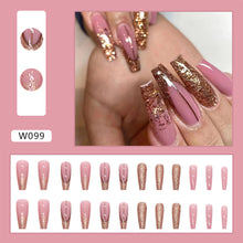 Load image into Gallery viewer, 24pcs/set Nail Pieces Personalized Exaggerated Nail Patch Removable Fake Nails Extensions Nail Art Accessories
