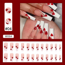 Load image into Gallery viewer, 24pcs/set Nail Pieces Personalized Exaggerated Nail Patch Removable Fake Nails Extensions Nail Art Accessories
