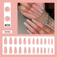 Load image into Gallery viewer, 24pcs/set Nail Pieces Personalized Exaggerated Nail Patch Removable Fake Nails Extensions Nail Art Accessories
